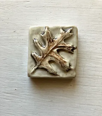 Oak Leaf Hand Painted 2x2