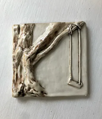 Tree Swing Hand Painted 5x5