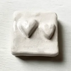 Double Heart Ceramic Tile